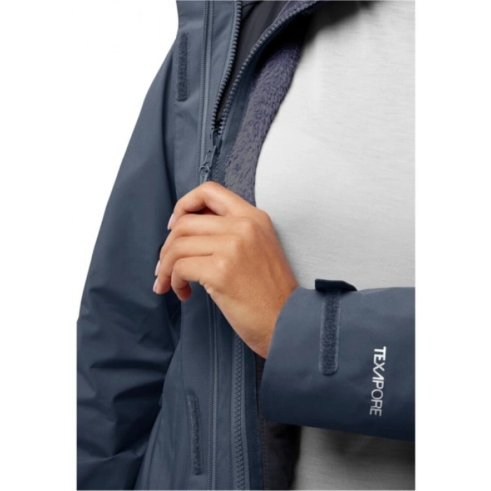 Jack Wolfskin Rotwand 3In1 Kadın Outdoor Mont A60333