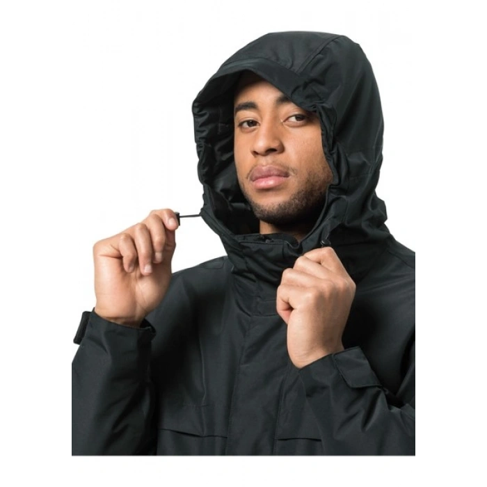 Jack Wolfskin Siyah Erkek Mont 1115471-6000 Wınterlager Parka M