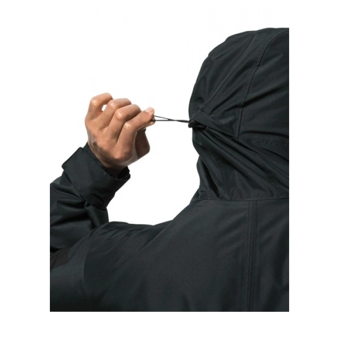 Jack Wolfskin Siyah Erkek Mont 1115471-6000 Wınterlager Parka M