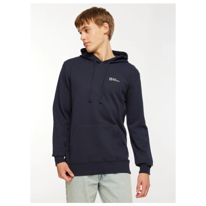 Jack Wolfskin Tommy Hoody Lacivert Erkek Kapüşonlu Sweatshirt 1000003TR