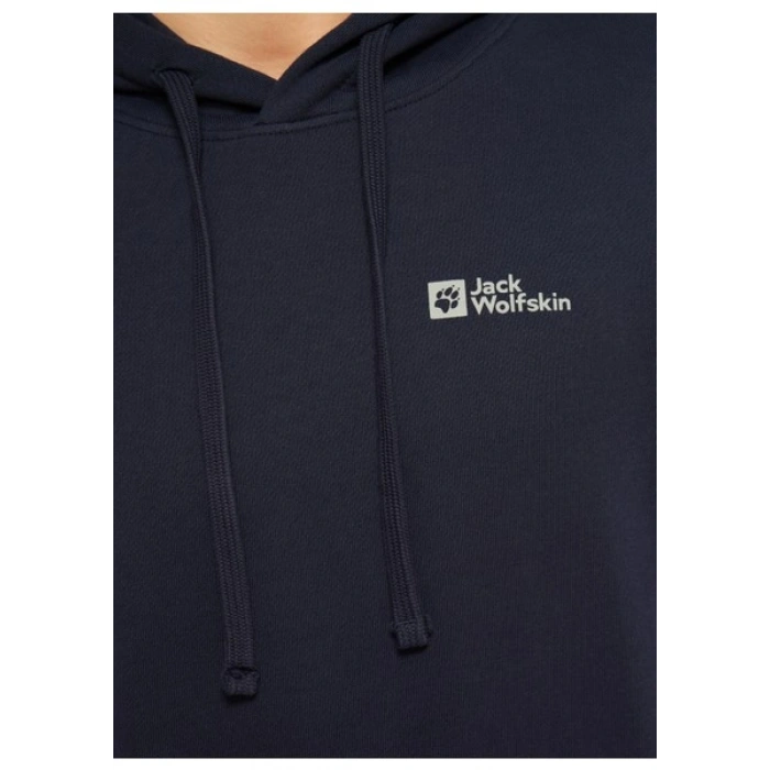 Jack Wolfskin Tommy Hoody Lacivert Erkek Kapüşonlu Sweatshirt 1000003TR