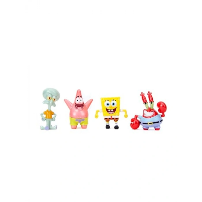 Jada Sünger Bob Sünger Bob Metal Figürler 7 cm, 4 Çeşitli Nickelodeon Koleksiyon Figürleri Sünger, Patricks, Calamard ve Mr Crab, Pencere Kutusu, 8 Yaş (9385212300W01)