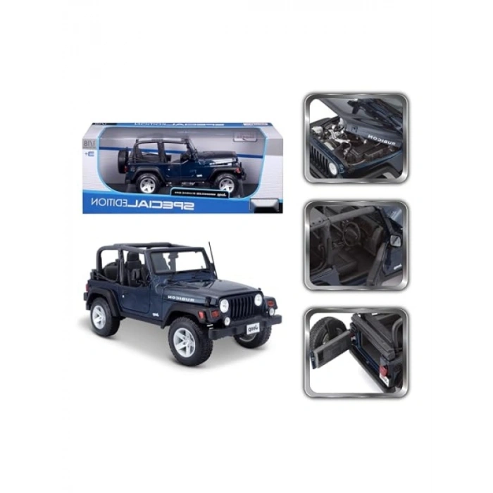 Jeep Wrangler Rubicon 1:18 Ölçekli Model Araç