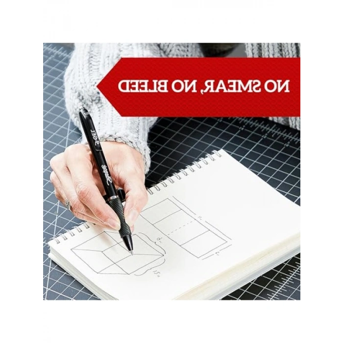 Jel Mürekkepli Kalem Seti, 0.7 mm - Siyah, Mavi, Kırmızı - 3lü