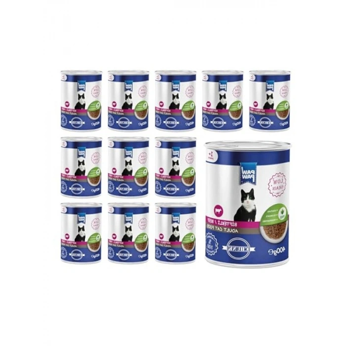 Jöleli Biftekli Konserve Mama - 400 Gr x 12 Adet