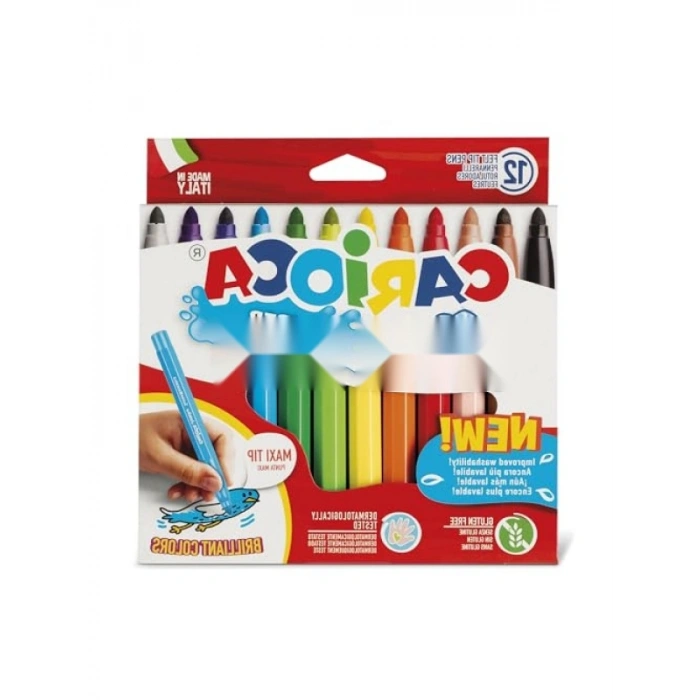 Jumbo Süper Yıkanabilir Keçeli Boya Kalemi, 12li Set