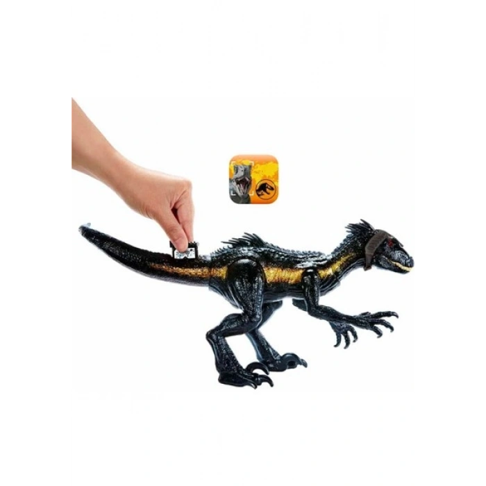 Jurassic World Track N Attack Indoraptor Aksiyon Figürü – Işıklı Göz, Ses Efektli, Koleksiyon ve Hediye İçin, Çocuk ve Yetişkinlere Uygun