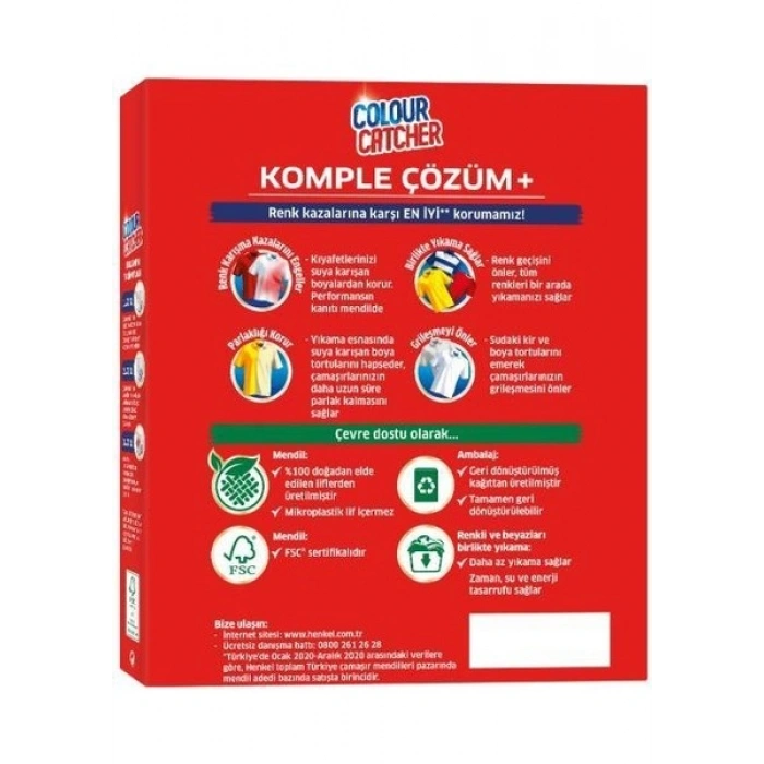 K2R Renk Koruyucu Mendil 10lu X 3 Paket