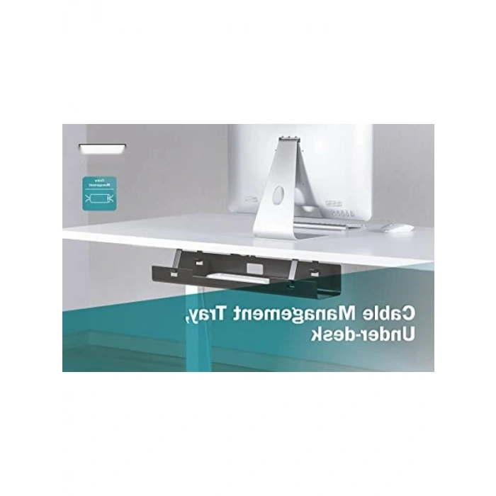 Kablo Yönetimi Kanalı - Alt Sehpa Siyah