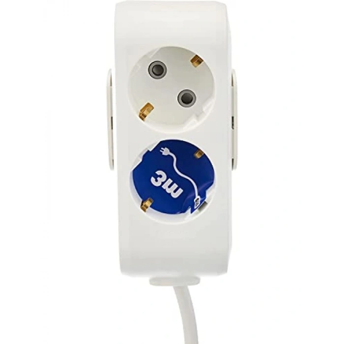 Kablolu 2li Topraklı Çoklayıcı Priz