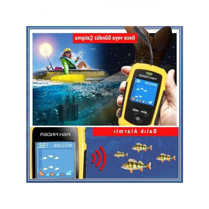Kablolu Balık Bulucu, Taşınabilir, 100 M Aralık