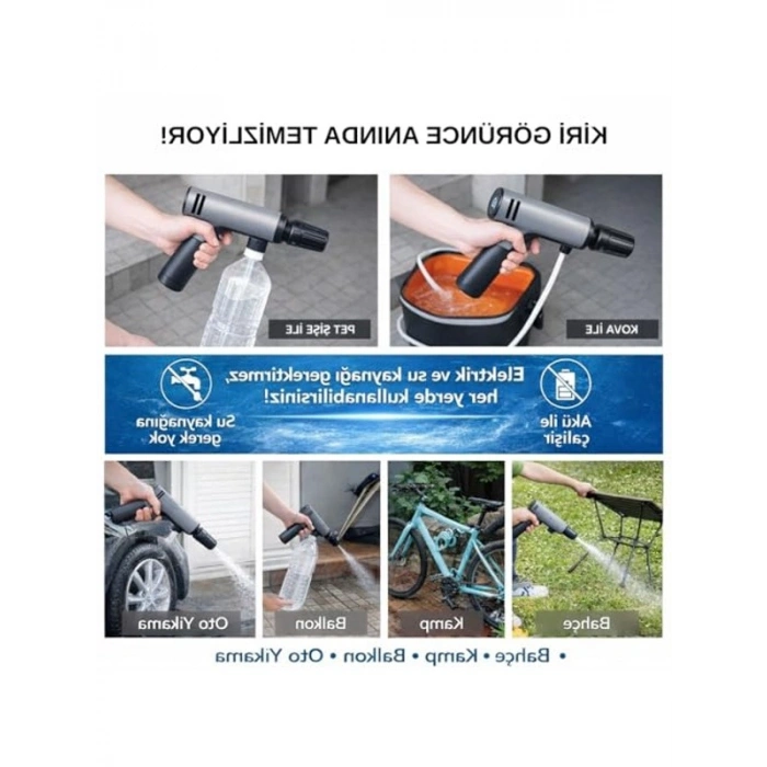Kablosuz 203 PSI Basınçlı Yıkama Makinesi, Taşınabilir