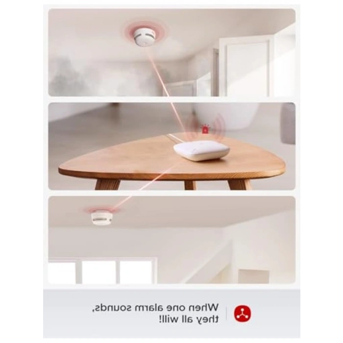 Kablosuz Akıllı Duman Dedektörü - Kompakt Tasarım