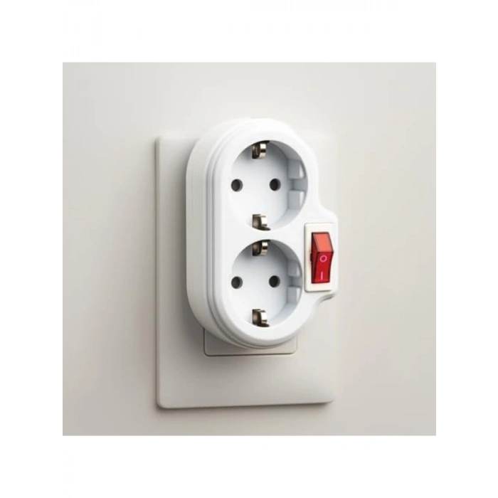 Kablosuz Anahtarlı 2li Topraklı Grup Priz