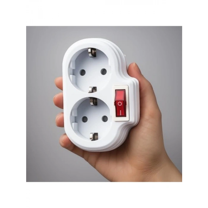 Kablosuz Anahtarlı 2li Topraklı Grup Priz