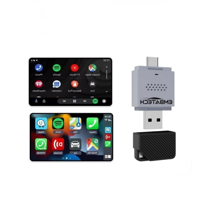Kablosuz Android Auto ve Carplay Adaptörü, EMT-004