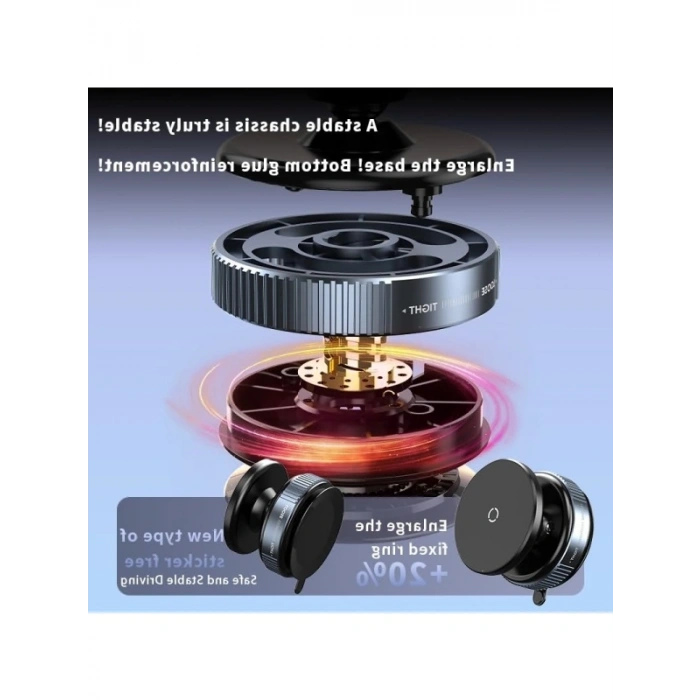 Kablosuz Araç İçi Vakumlu Telefon Tutucu