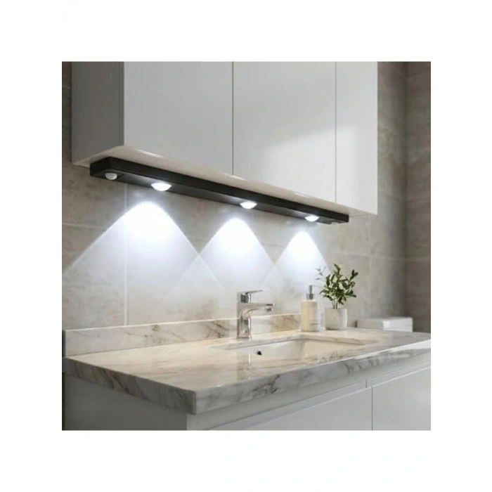 Kablosuz Hareket Sensörlü LED Gece Lambası - Parlaklık Ayarı ve 3 Mod