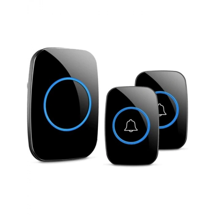 Kablosuz Kapı Zili, 2 Buton, 300 Metre Mesafe