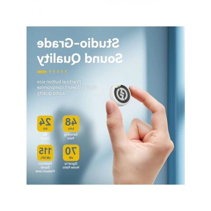 Kablosuz Lavalier Mikrofon Seti (2TX+3RX) 48 kHz / 24 bit