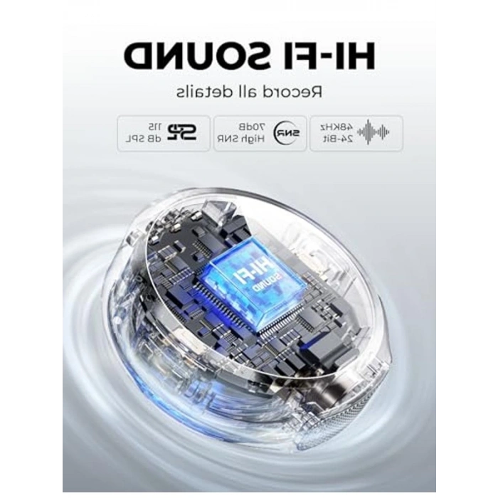 Kablosuz Lavalier Mikrofon Seti, Compact Tasarım ve Yüksek Ses Performansı