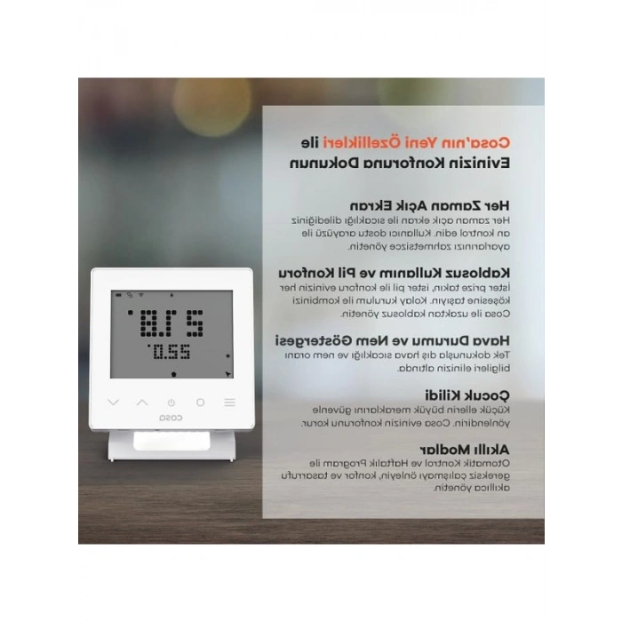 Kablosuz Oda Termostatı, Kombi Kontrolü için Akıllı Sistem