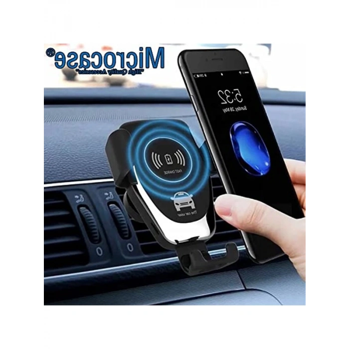 Kablosuz Şarj Özellikli Araç Telefon Tutucu, Q12 Model