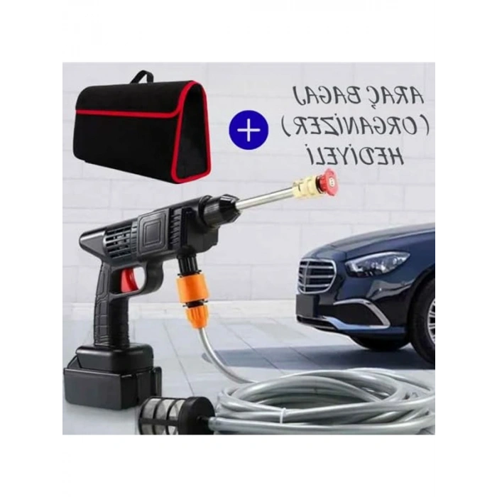 Kablosuz Şarjlı Su Tabancası 200W, 10000mAh ve 90 Bar Basınç