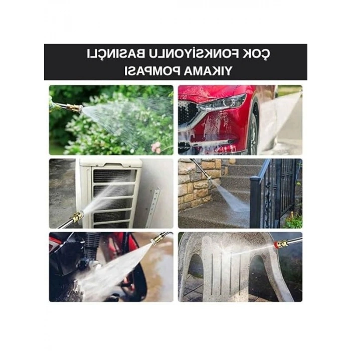 Kablosuz Şarjlı Su Tabancası 200W, 10000mAh ve 90 Bar Basınç