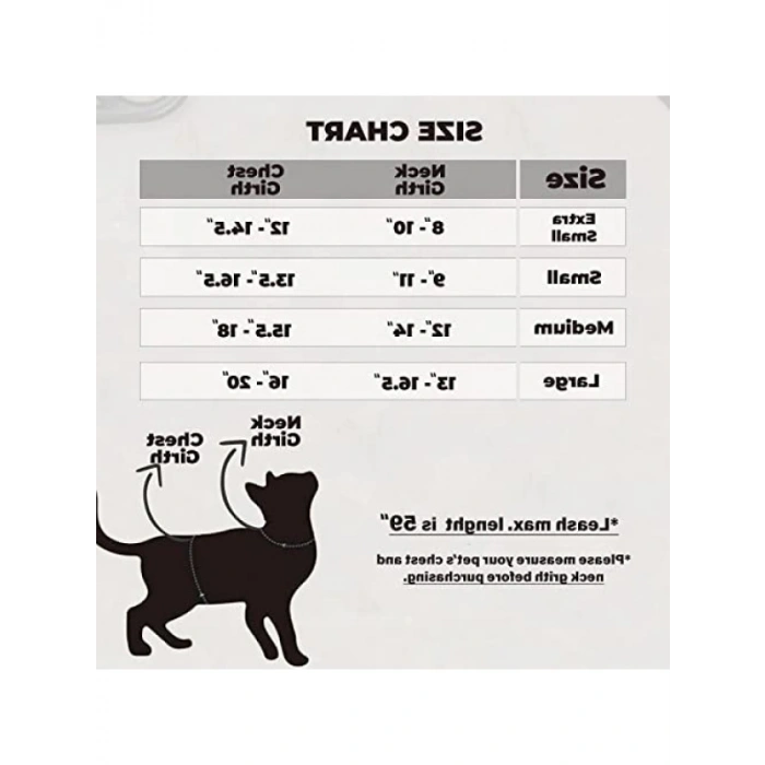 Kaçış Önleyici Kedi ve Küçük Irk Köpek Gezdirme Tasması - Turuncu Kedi Desenli