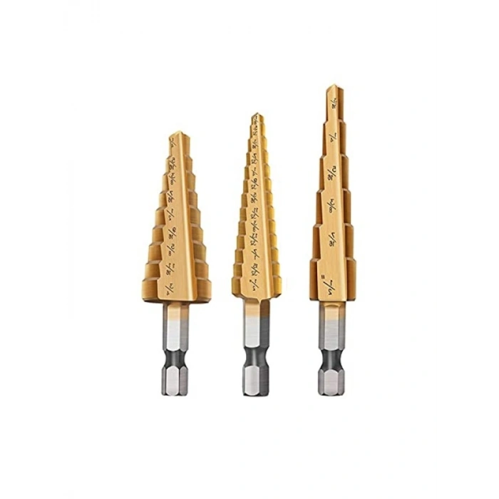 Kademeli Matkap Ucu Seti (3 Adet)