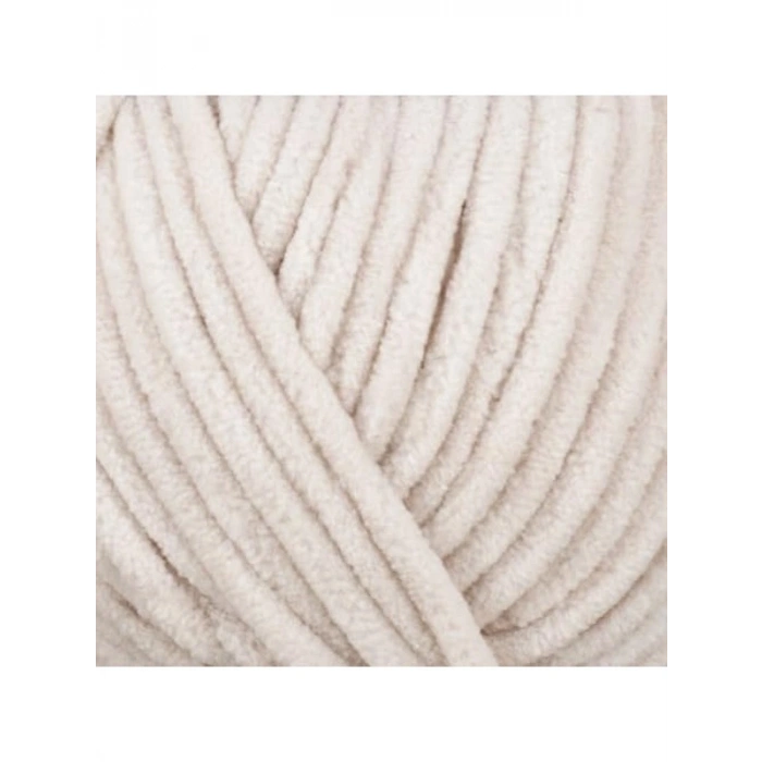 Kadife El Örgü İpi, 100GR, 95MT, Fildişi Renk