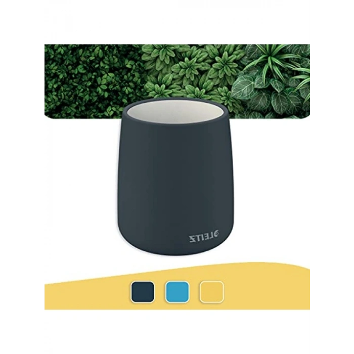 Kadife Gri Seramik Kalemlik - Cosy Serisi