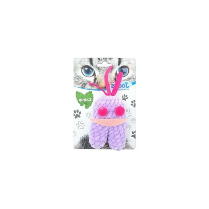 Kadife Saçaklı Kedi Oyuncağı