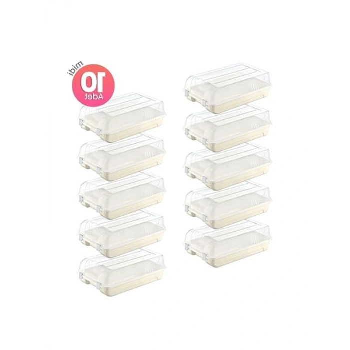 Kadın Ayakkabı Kutusu, 10lu Set, Pratik ve Fonksiyonel