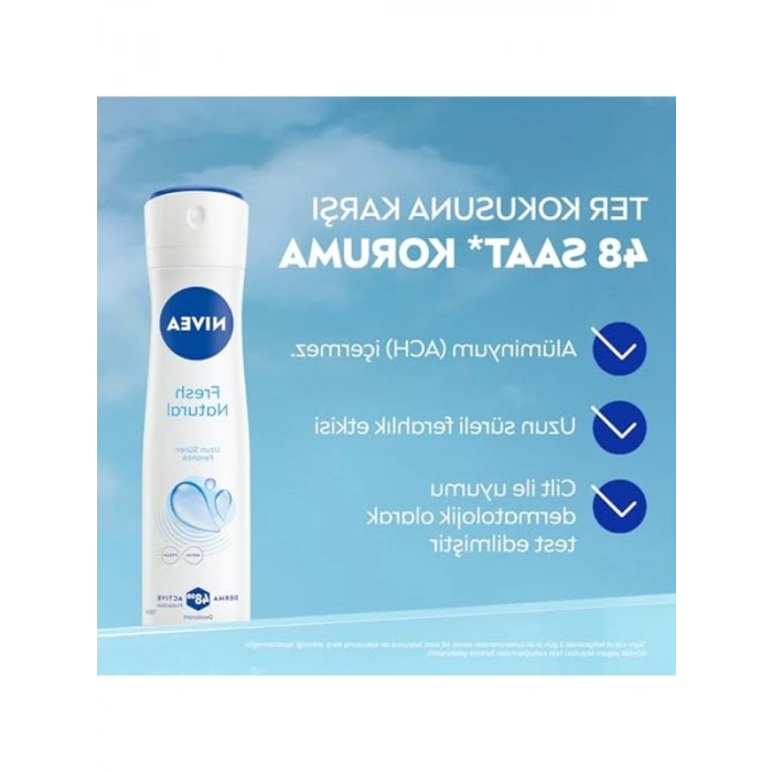 Kadın Sprey Deodorant, 48 Saat Ferahlık ve Okyanus Özleri