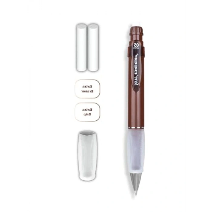 Kahverengi 0,5 mm Kalem ve Silgi Yedekli Set