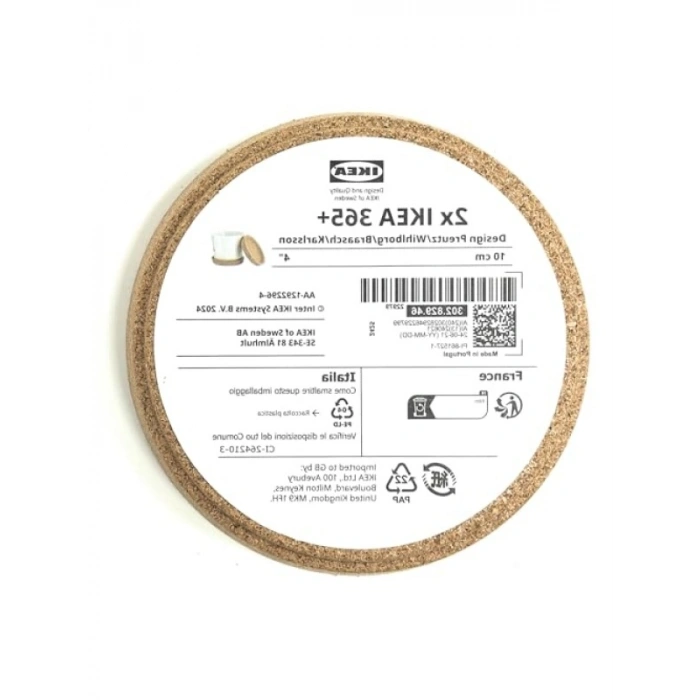 Kahverengi 2li Mantar Bardak Altlığı