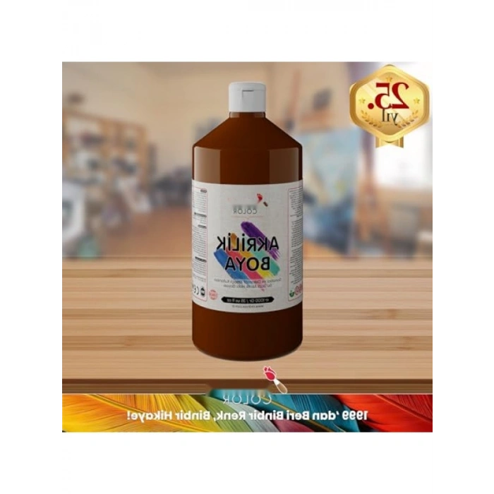 Kahverengi Akrilik Boya - 1000 gr