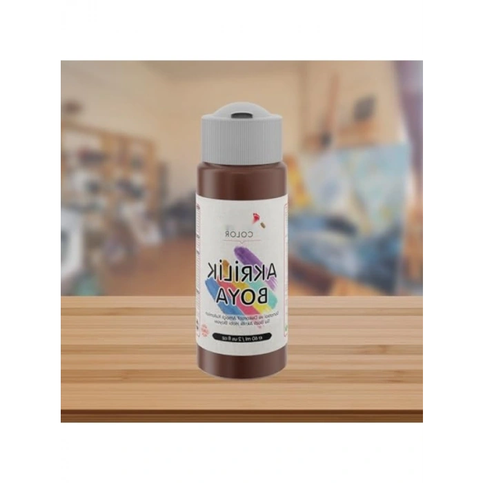 Kahverengi Akrilik Boya, 60 ml