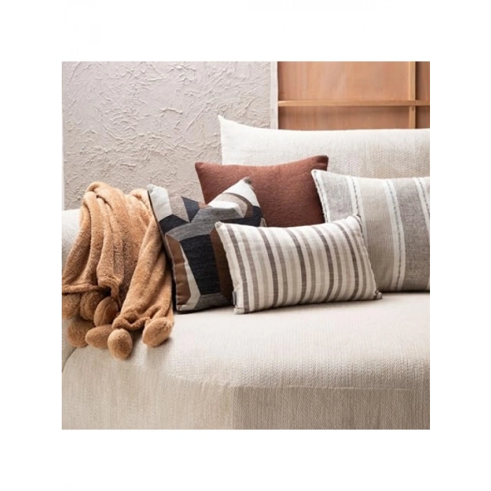 Kahverengi Kırlent, 45 x 45 cm Ölçü