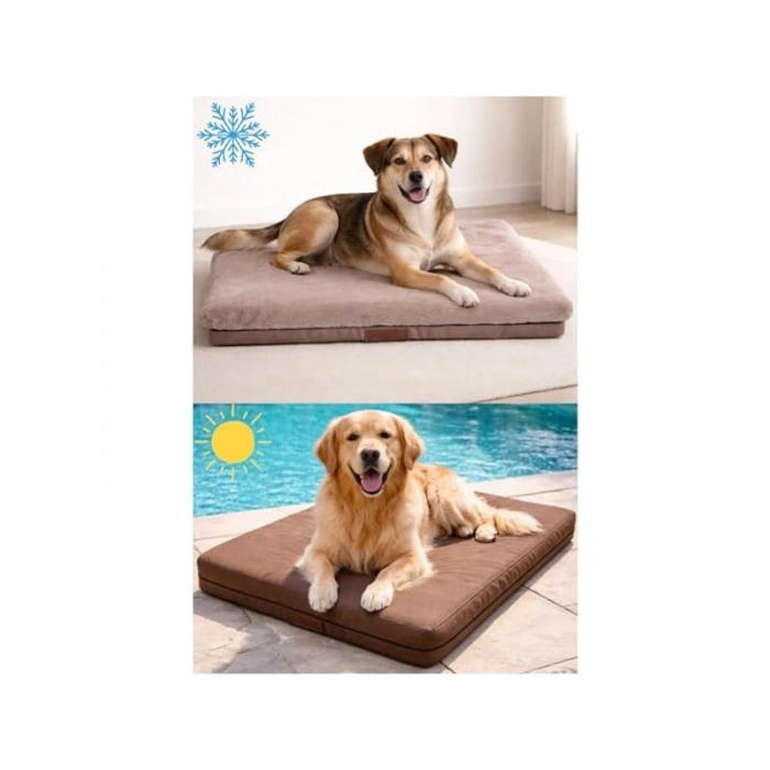 Kahverengi, Medium Boy Kedi ve Köpek Yatağı, Su Geçirmez