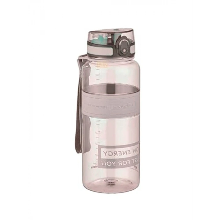 Kahverengi Silikon Gövde Tritan Su Matarası, 1000ml Kapasite