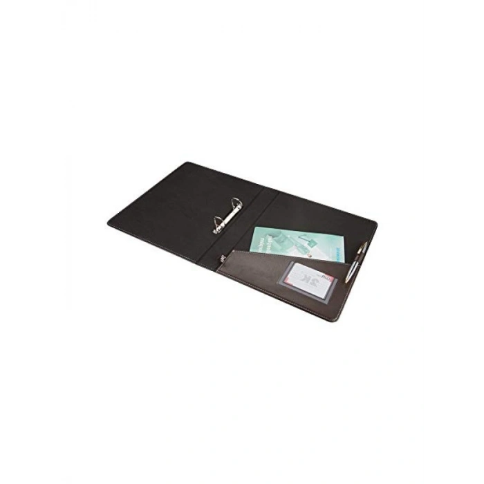 Kahverengi Suni Deri A4 Klasör - 4 cm 2 Halkalı