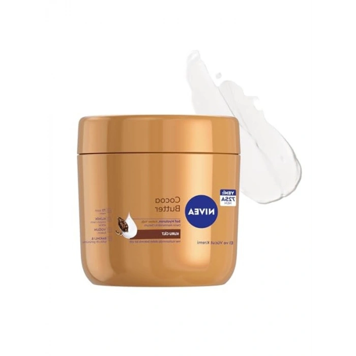 Kakao Yağı ve E Vitamini İçeren 400 ml Nemlendirici Bakım Kremi