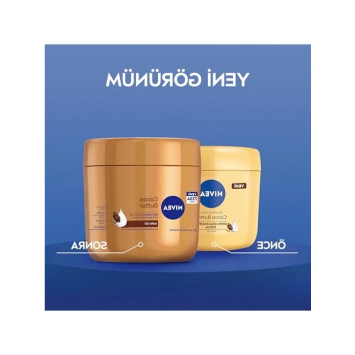 Kakao Yağı ve E Vitamini İçeren 400 ml Nemlendirici Bakım Kremi