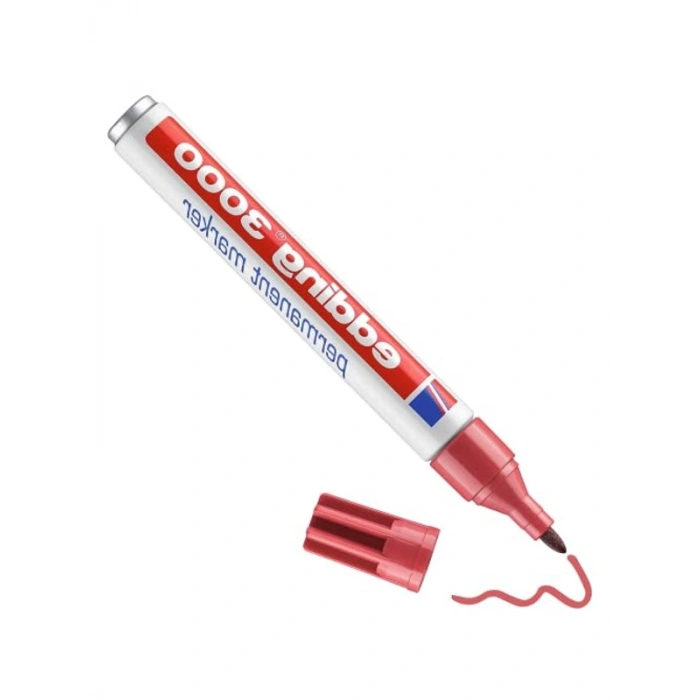 Kalıcı Marker, Kızıl Renk, E-3000 Modeli
