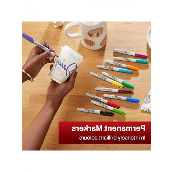 Kalıcı Markör, 24lü Paket, Karışık Renkler