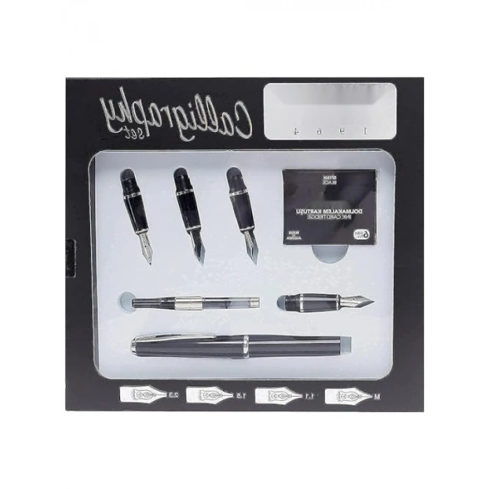 Kaligrafi Seti - Siyah Akrilik Kapak