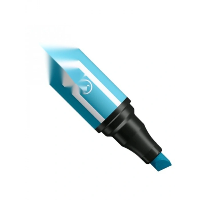 Kalın Kama Uçlu 12 Renk Keçe Uçlu Boya Kalemi Seti